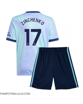 Arsenal Oleksandr Zinchenko #17 Echipament de Fotbal Replică 2024-25 Copii Treilea (+ Șorturi)